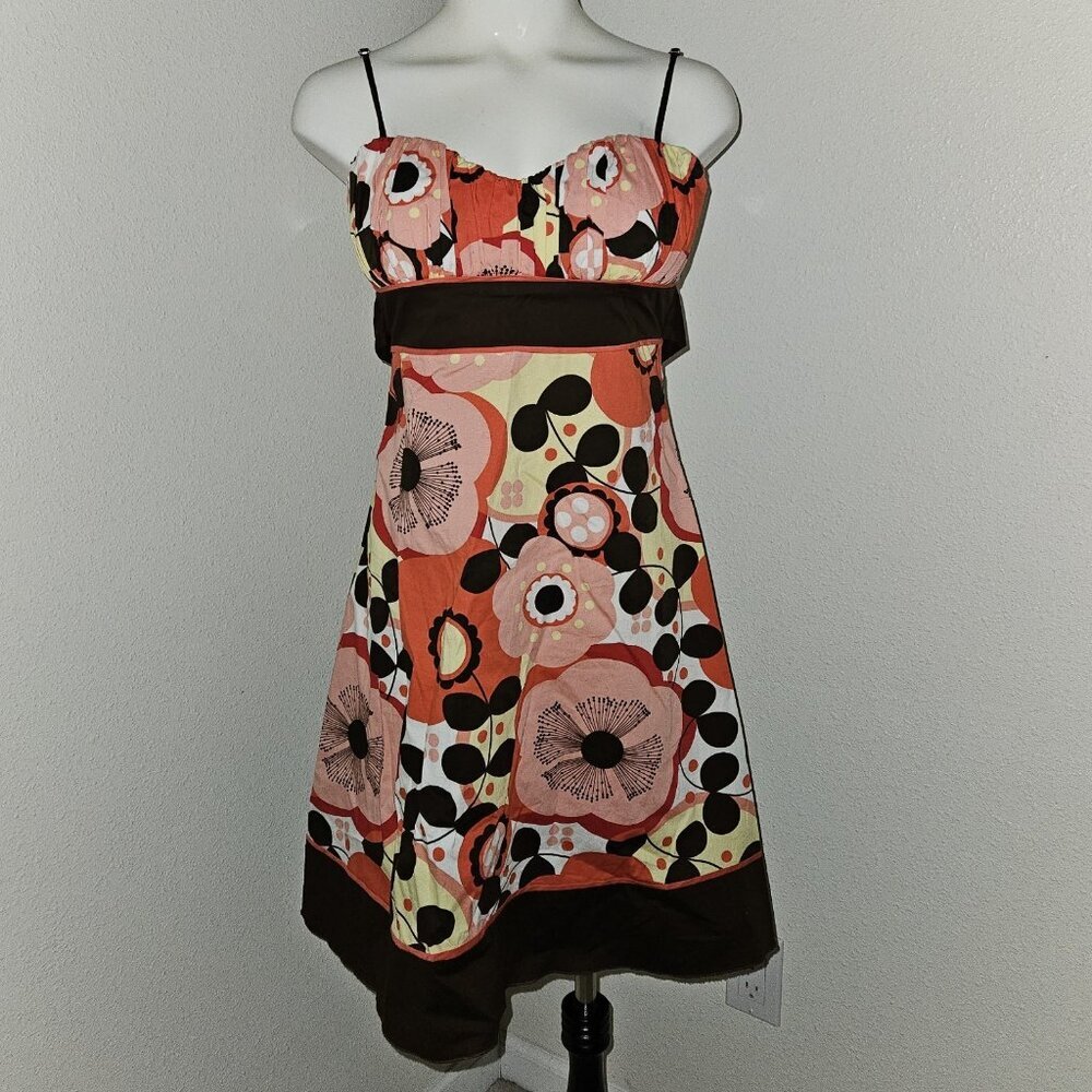 Speechless Floral Sundress y2k Sweetheart Neckline Adjustable Straps Juniors 5